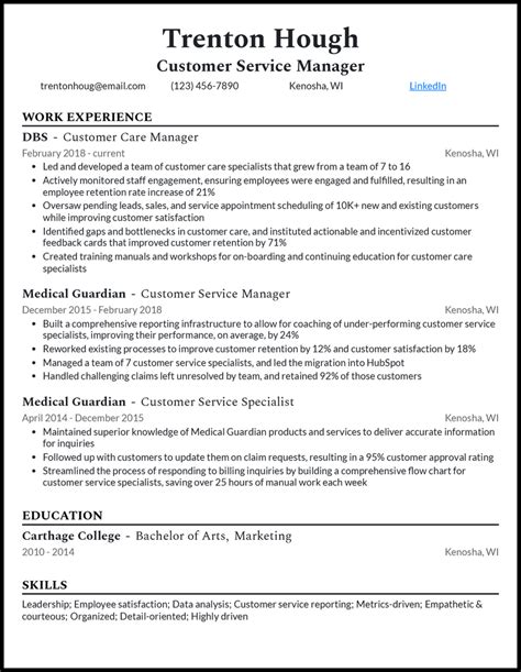 customer service manager resume examples|Winning Customer Service Manager Resume Samples .